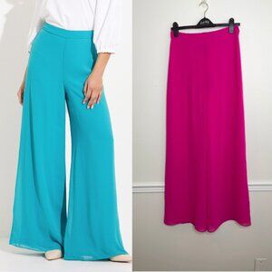 NWT Joseph Ribkoff High-waisted Chiffon Formal Trousers 4